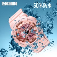 SKMEI Men Sport Watches Digital Chronograph Dual Display Alarm Watch Waterproof Fashion Wristwatches for Men 1688-[Black and Gold -Shipped From Overseas Warehouses,Fast Delivery]